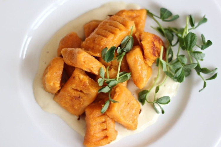 Pumpkin, Potato, and Cheese Gnocchi