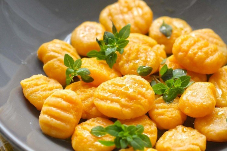Sweet Cottage Cheese and Carrot Gnocchi