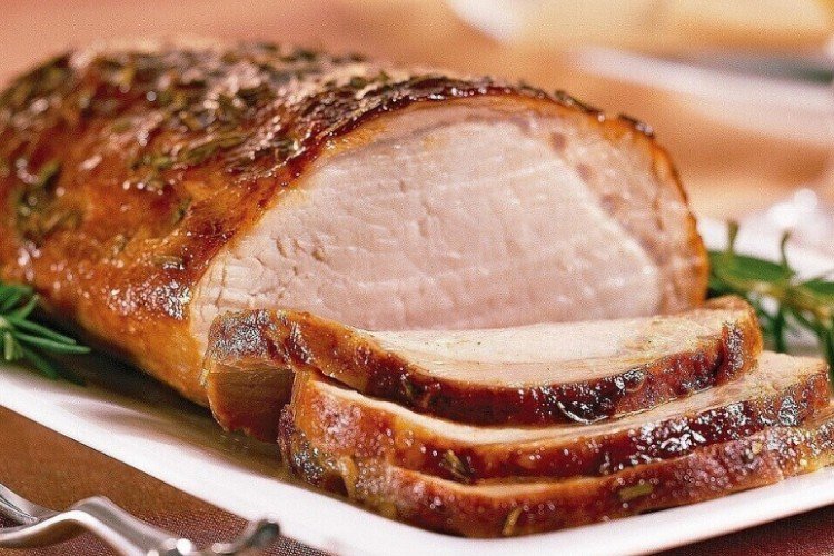Meat Baked with Spices and Garlic