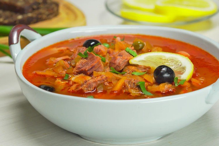 Meat Solyanka without Potatoes