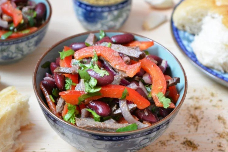 Tbilisi Salad with Beef Heart