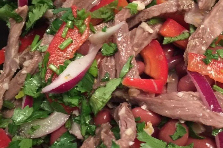 Tbilisi Salad with Pickled Mushrooms