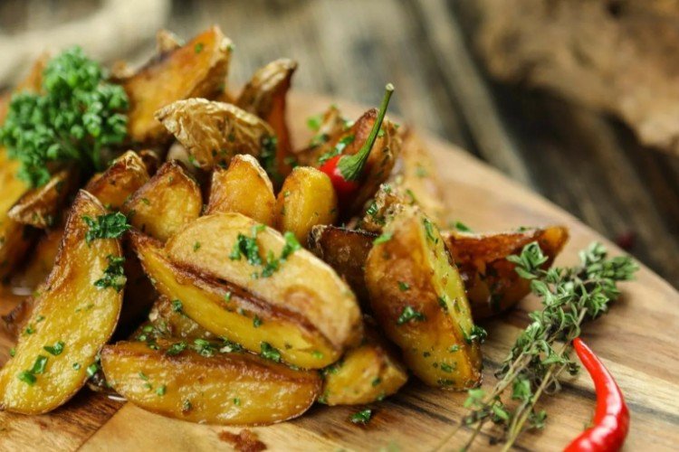 Country-Style Potatoes in Foil