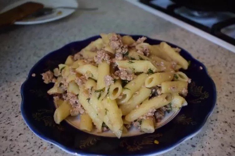 Navy-Style Pasta with Turkey Mince