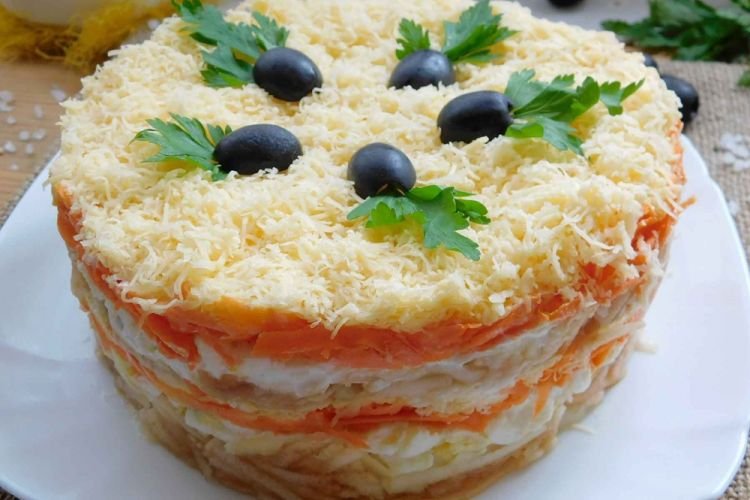 Receta clásica de ensalada «Francesa»