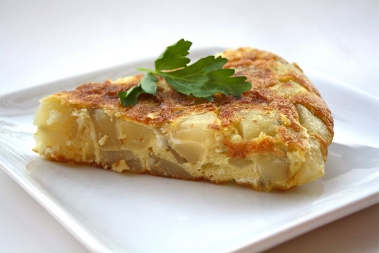 Potato and Cheese Omelet in the Oven