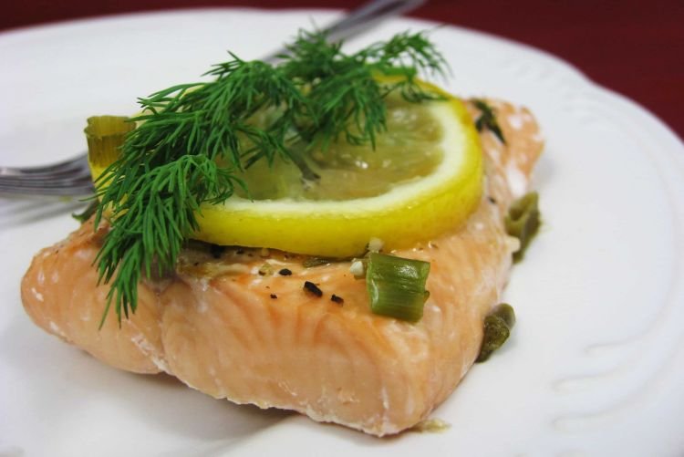 Lachs im Bratschlauch gebacken
