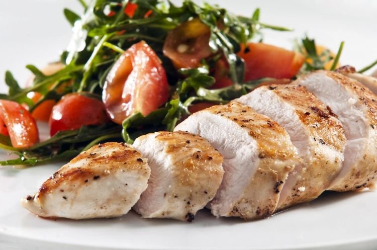 Pechuga de pollo asada en bolsa para horno