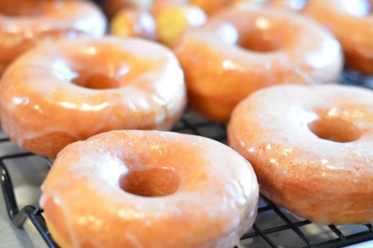 Donas con glaseado de azúcar