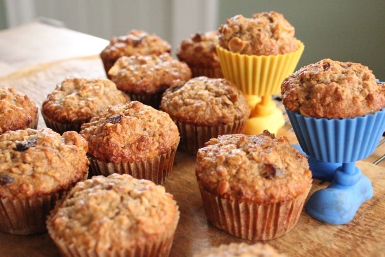 Diät-Cupcakes mit Haferflocken