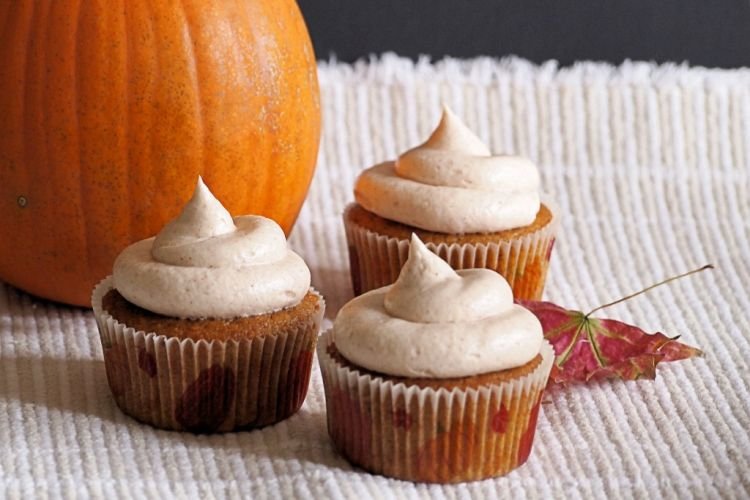 Kürbis-Cupcakes