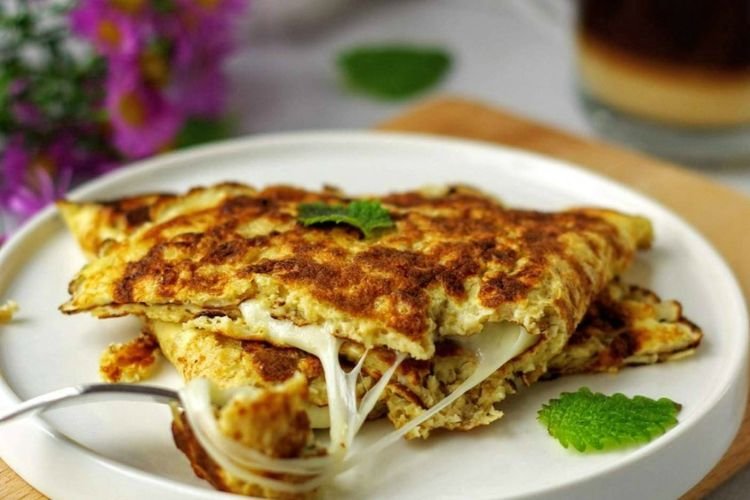 Panqueque de avena con queso