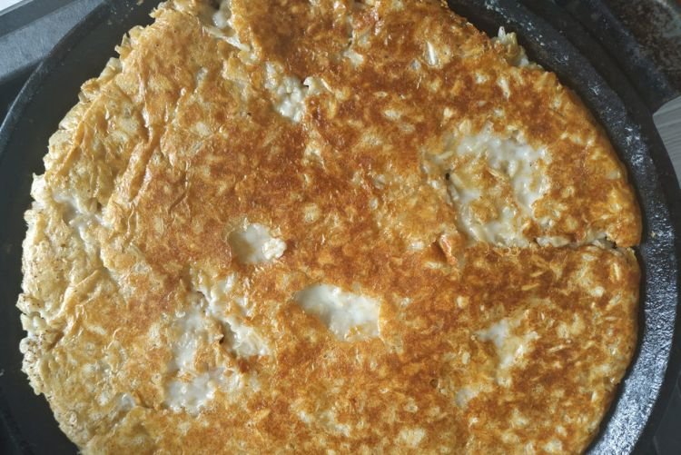 Panqueque de avena sin huevos ni leche