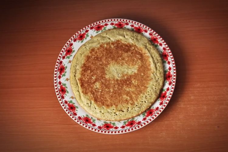 Panqueque de avena en olla de cocción lenta
