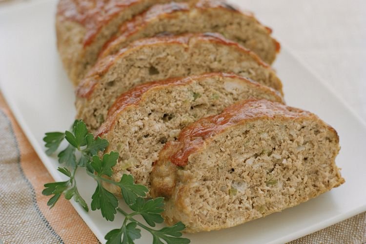 Hackbraten aus Putenhackfleisch und Reis