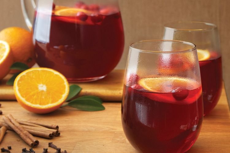 Orangen-Cranberry-Punsch