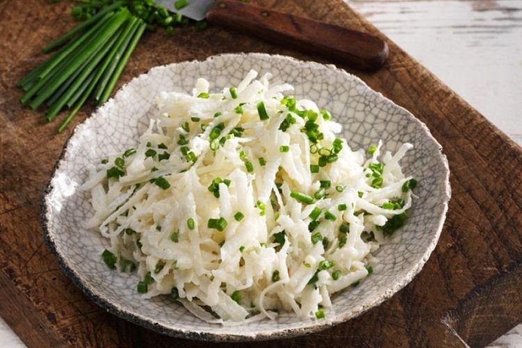 Cabbage, Goat Cheese, and Black Radish Salad