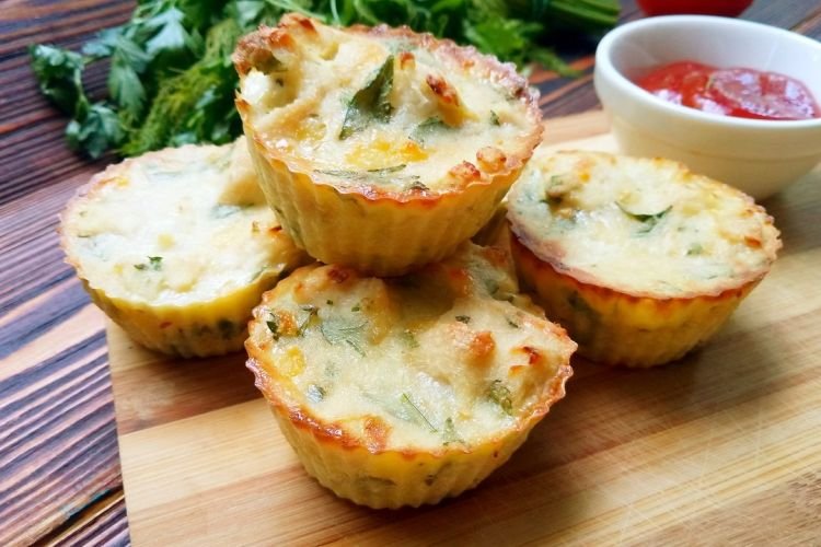 Muffins de pollo