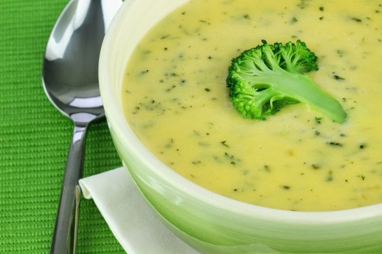Crema de brócoli y coliflor