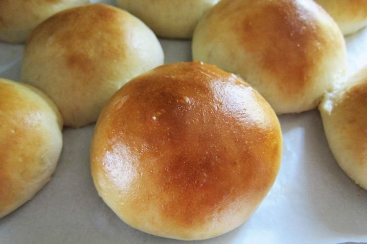 Bollos de levadura sin huevos