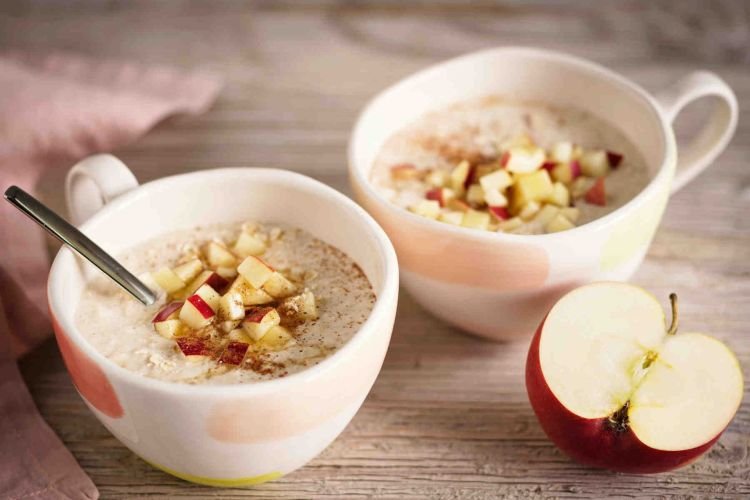 Avena con yogur y frutas