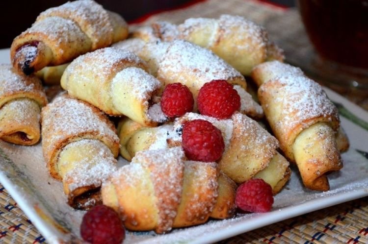 Quarkhörnchen mit Marmelade