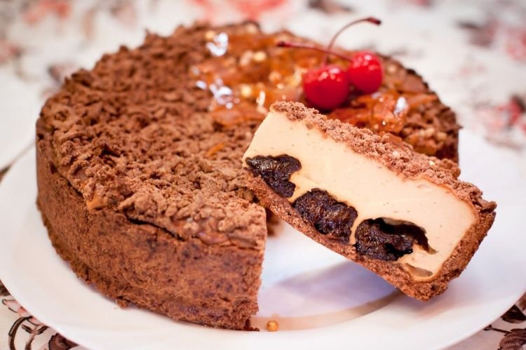 Käsekuchen mit gekochter Kondensmilch