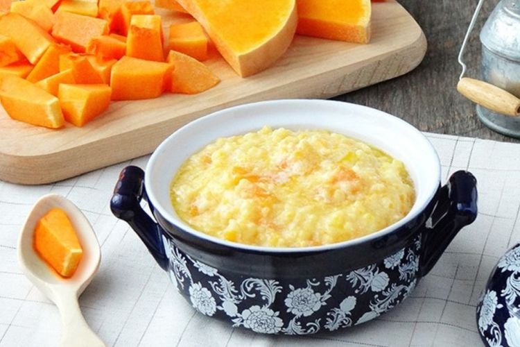 Maisbrei mit Kürbis