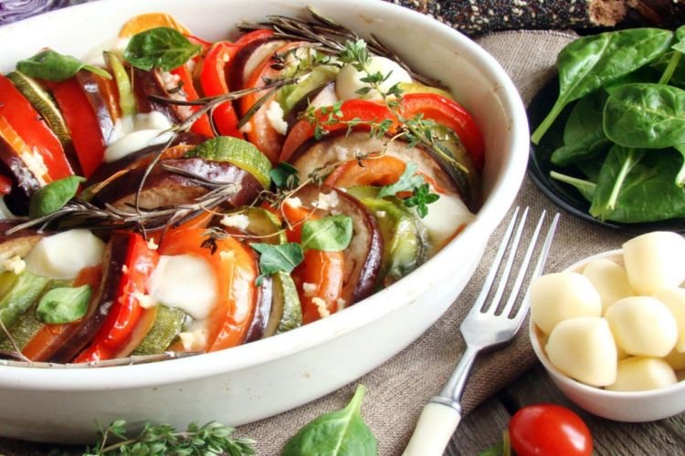 Ratatouille mit Mozzarella