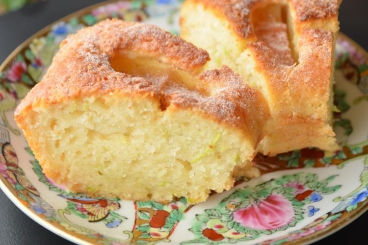 Zucchini and Peach Muffin