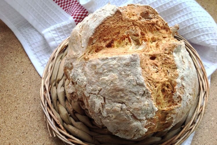 Yeast-Free Bread in the Oven