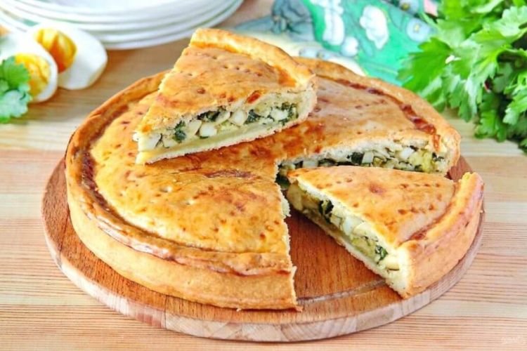 Savory Pie with Green Onions