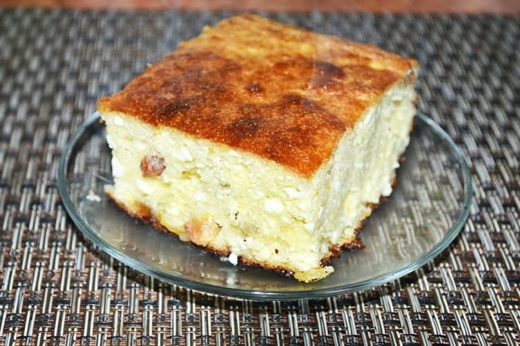 Cottage Cheese Casserole with Semolina
