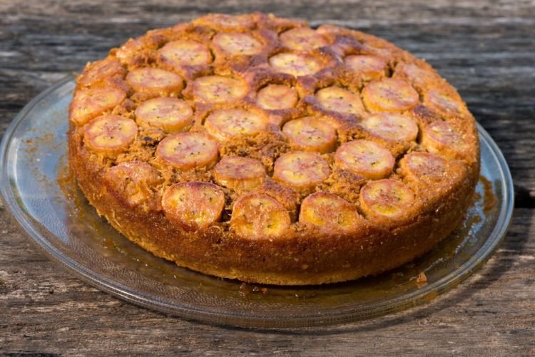 Bananenkuchen mit Sauerrahm