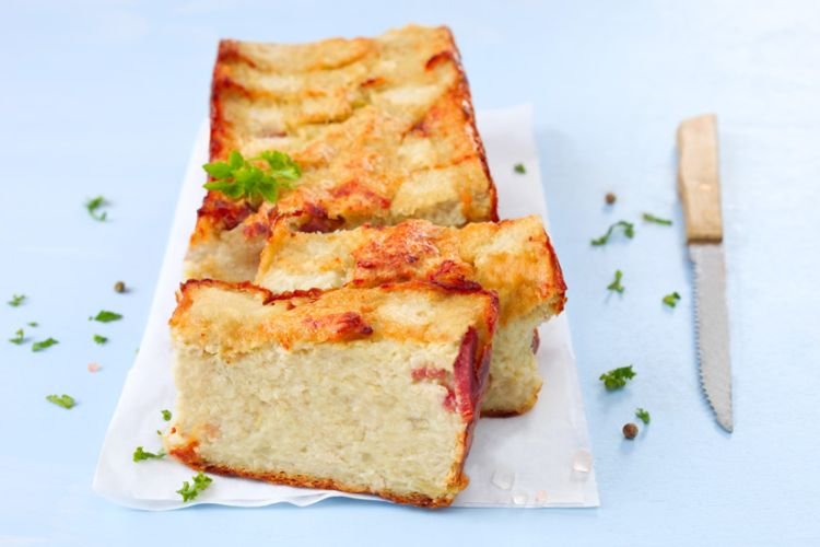Pastel de patata con beicon