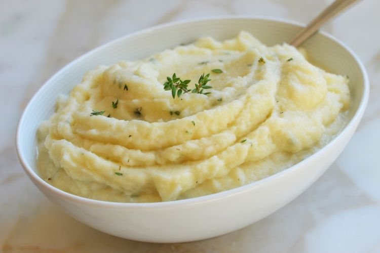 Puré de patatas y col