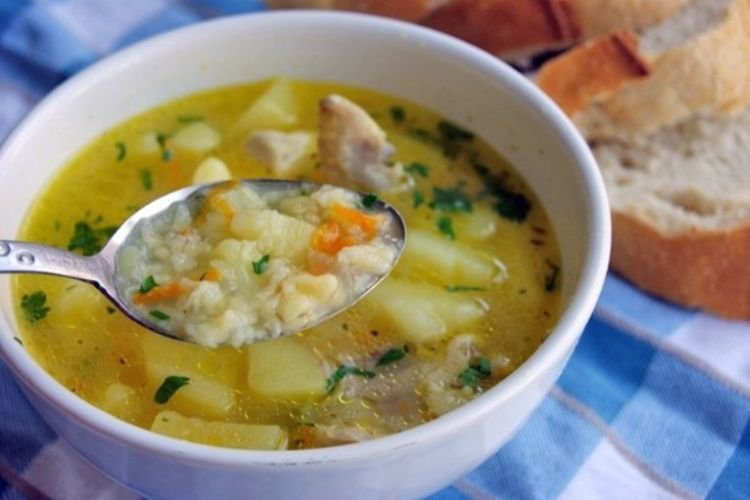 Chicken Soup with Flour Dumplings