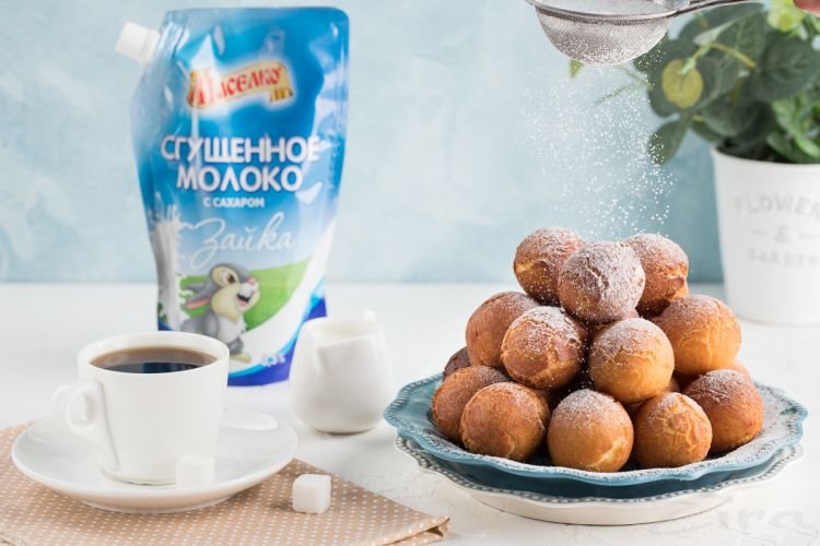 Donuts mit Kondensmilch