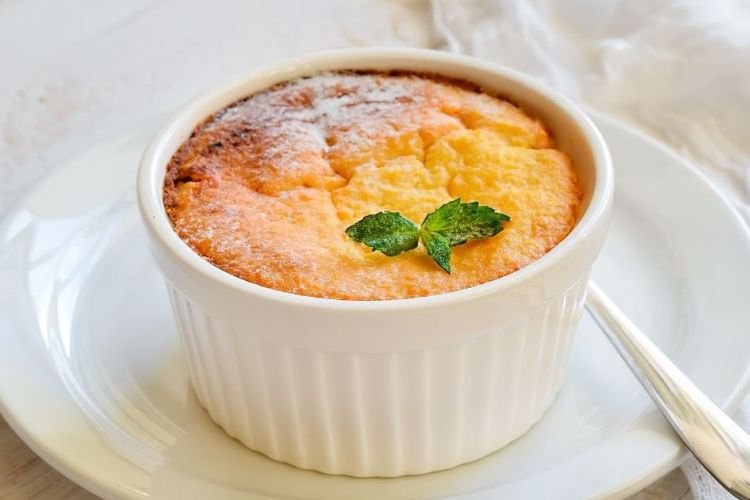 Quark-Apfel-Soufflé