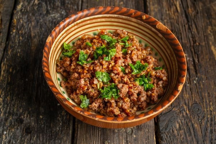Buckwheat with Minced Meat