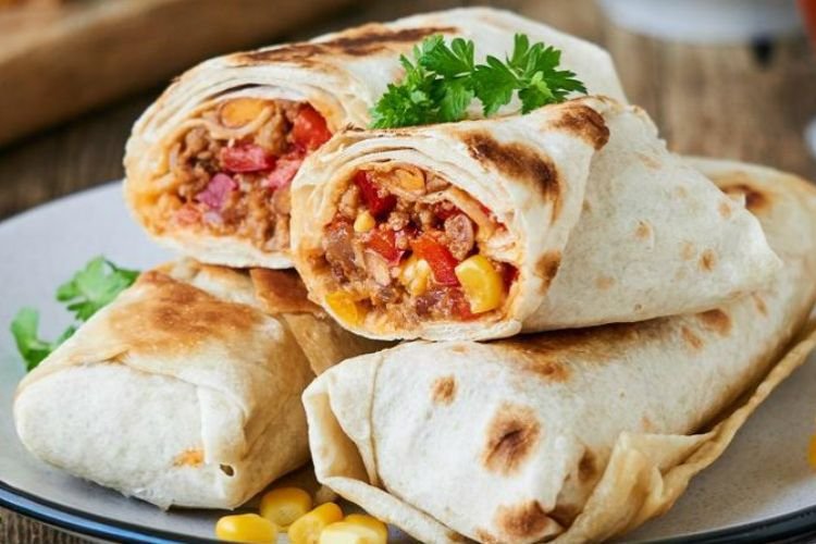 Burrito en pan de pita