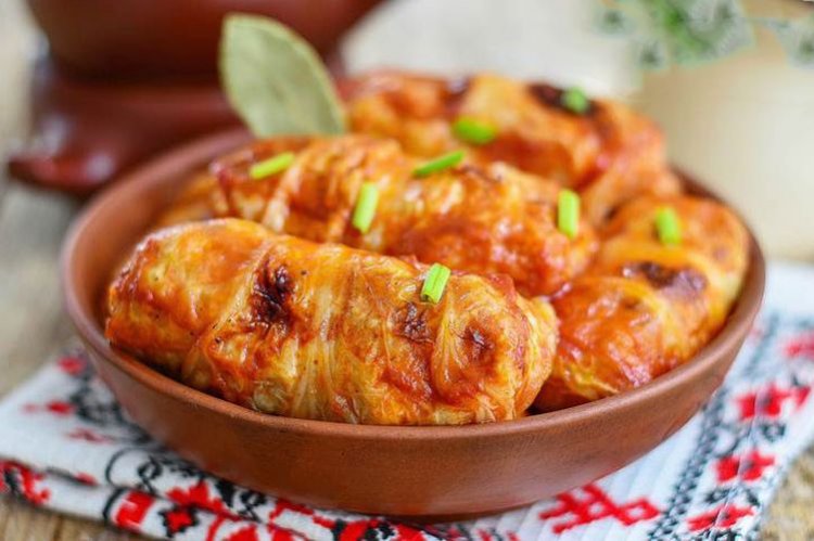Rollitos de col china