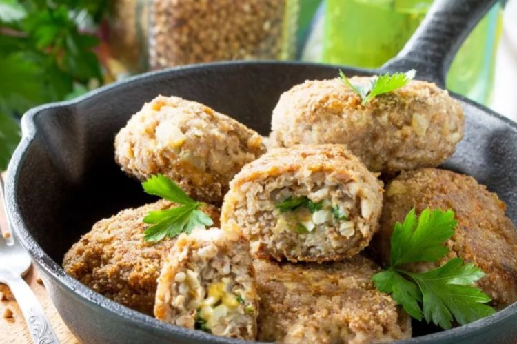 Grechaniki con carne picada