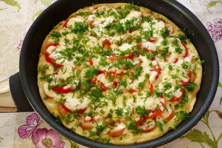 Meat Skillet Pizza