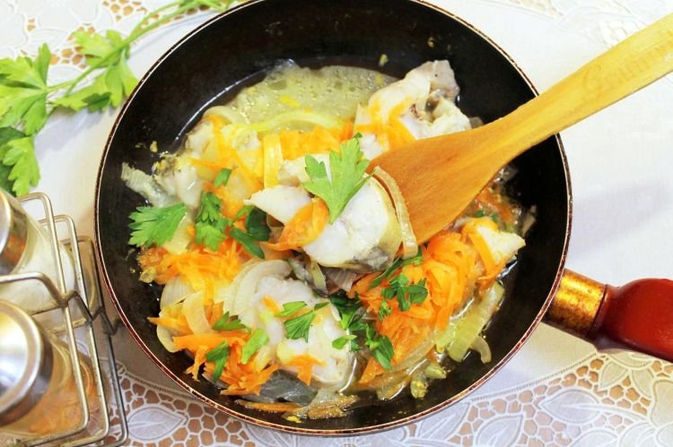 Pollock in Broth