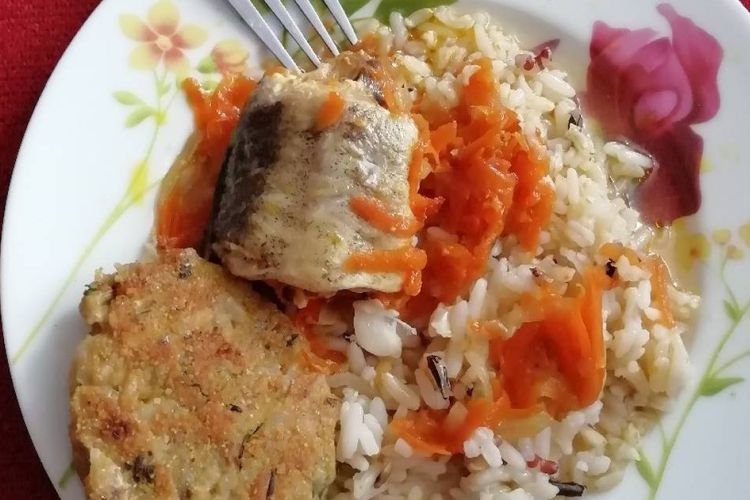 Pollock with Rice