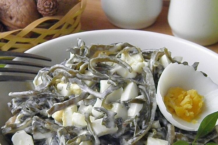 Salat aus Meeres- und Blumenkohl