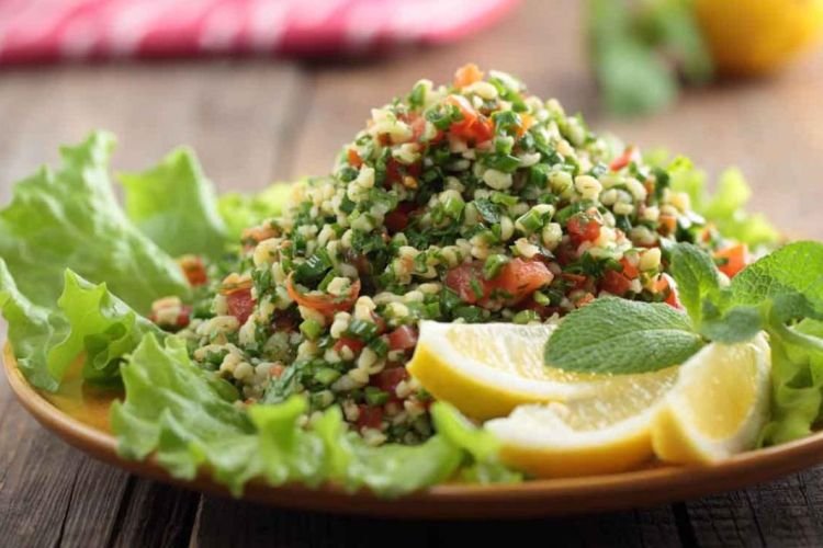 Bulgur Salad with Tomatoes and Herbs