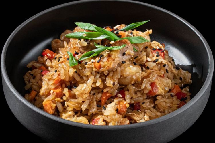 Arroz con verduras al estilo chino