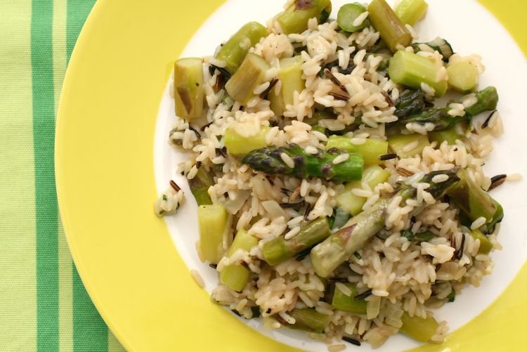 Arroz frito con verduras